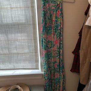 Lilly Pulitzer button up maxi dress or cover up